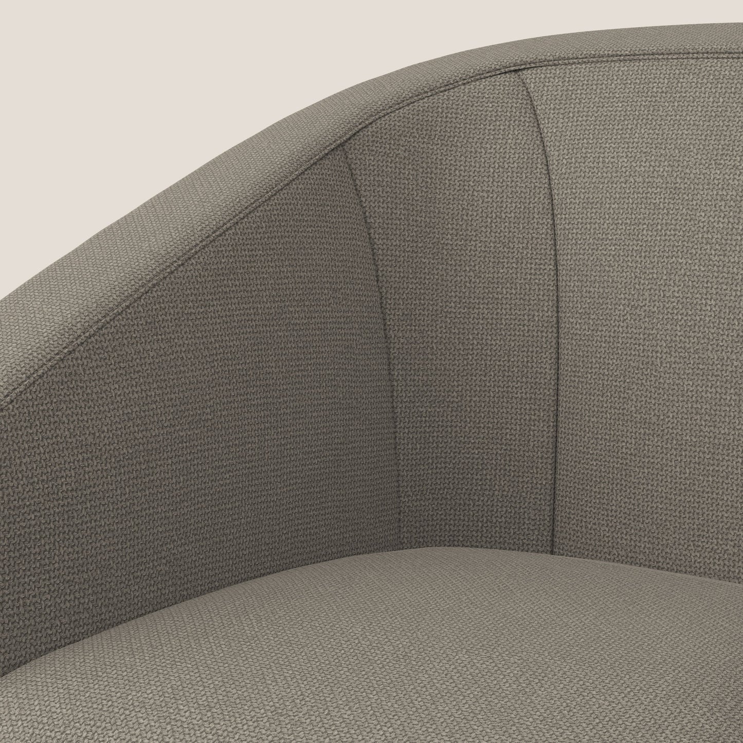 Cloe Poltroncina in tessuto smacchiabile con acqua QuickClean T08 tortora