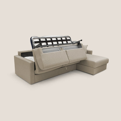 Chris Divano letto angolare 5 posti in tessuto impermeabile T13 beige