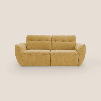 Cerbero divano 2 e 3 posti in morbido bouclé impermeabile T07 giallo