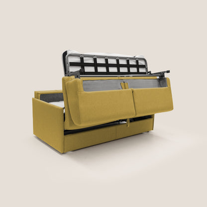 Evans Divano letto matrimoniale in tessuto impermeabile T13 giallo