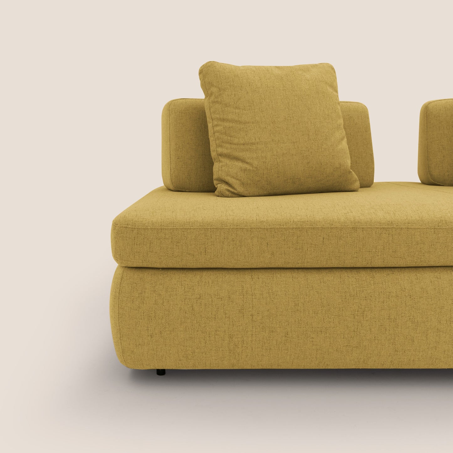 Gransasso Divano letto matrimoniale dal DESIGN innovativo in tessuto impermeabile T03 giallo