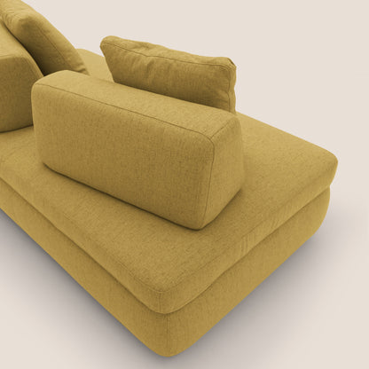Gransasso Divano letto matrimoniale dal DESIGN innovativo in tessuto impermeabile T03 giallo