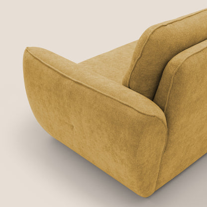 Cerbero divano 2 e 3 posti in morbido bouclé impermeabile T07 giallo