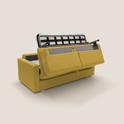 Chris Divano letto matrimoniale in tessuto impermeabile T13 giallo