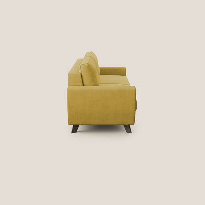 Callisto Divano letto matrimoniale in tessuto morbido impermeabile T02 giallo