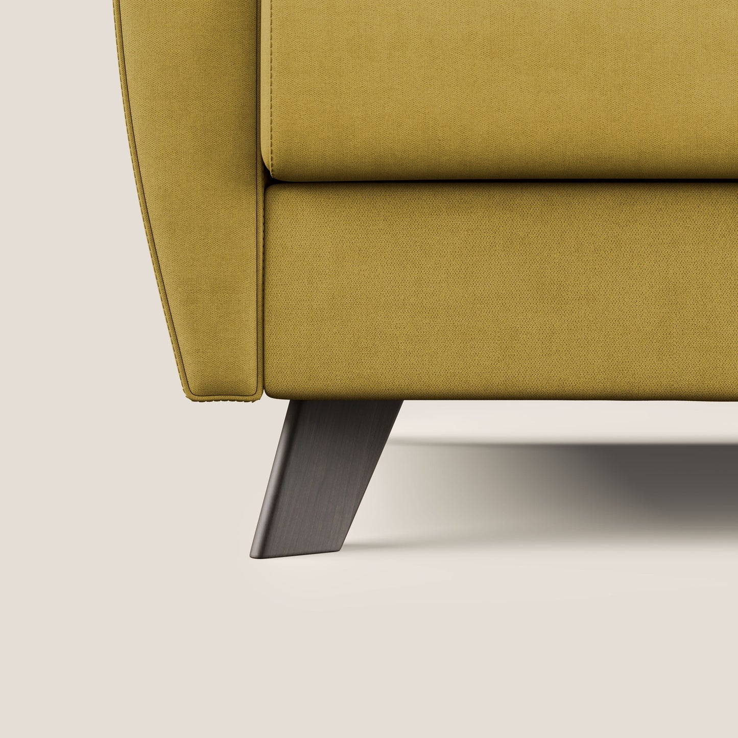 Callisto Divano letto matrimoniale in tessuto morbido impermeabile T02 giallo