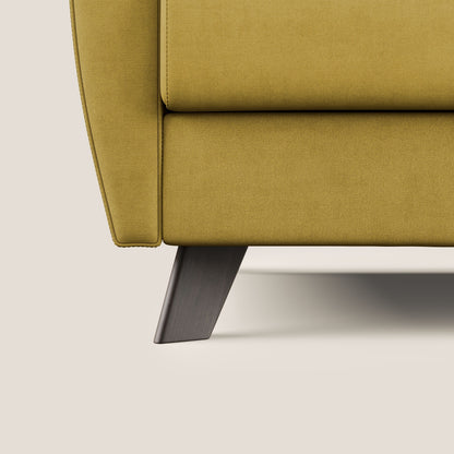 Callisto Divano letto matrimoniale in tessuto morbido impermeabile T02 giallo