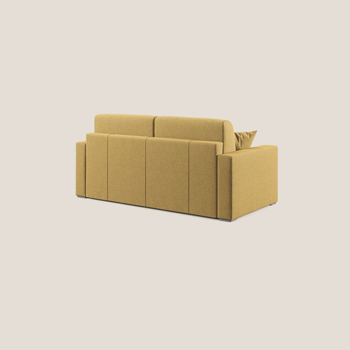 Best Divano letto matrimoniale in tessuto smacchiabile QuickClean T08 giallo