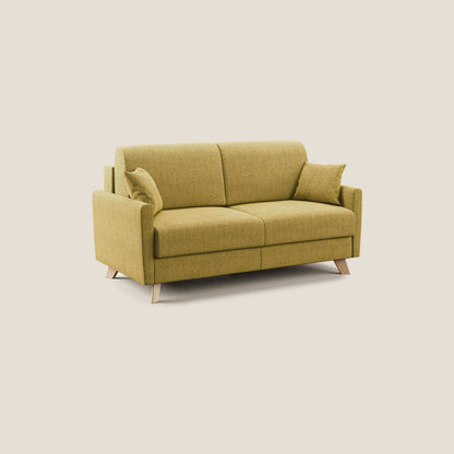 Edgar divano letto matrimoniale in tessuto felis impermeabile T03 giallo 