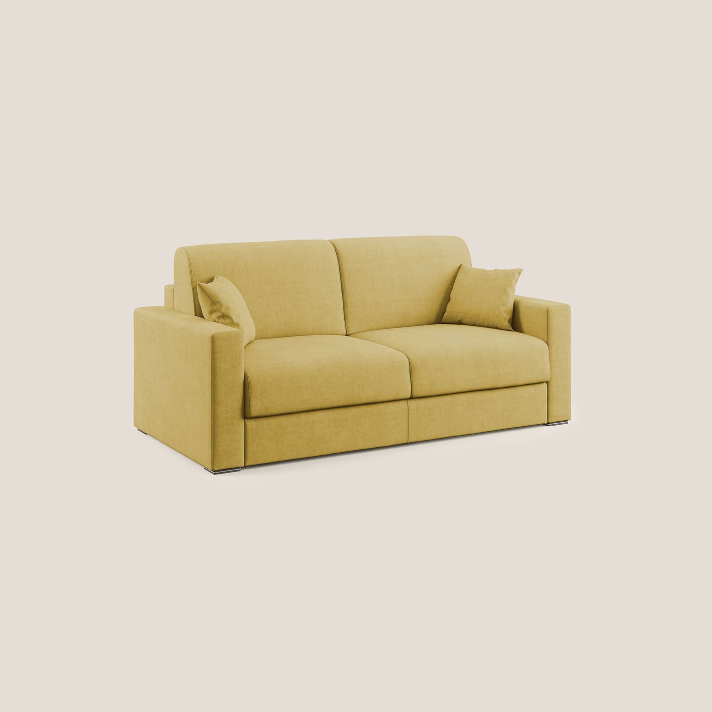 Miglior Divano letto matrimoniale in tessuto impermeabile T02 giallo