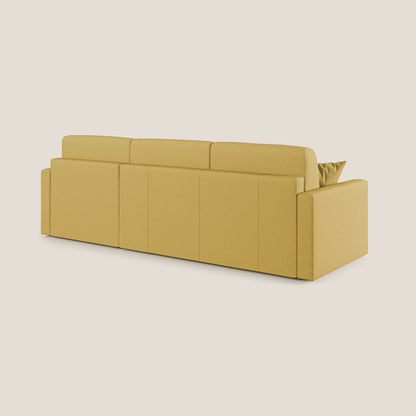 Chris Divano letto angolare 5 posti in tessuto impermeabile T13 giallo