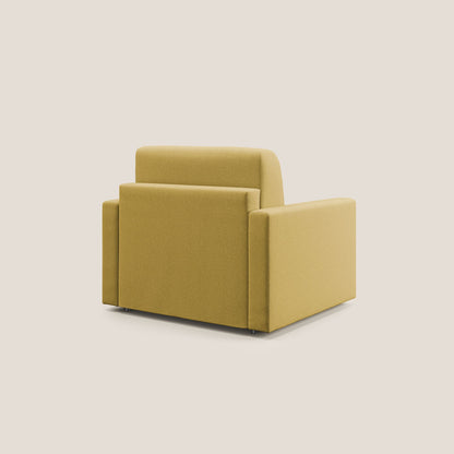 Chris poltrona letto in tessuto impermeabile T13 giallo