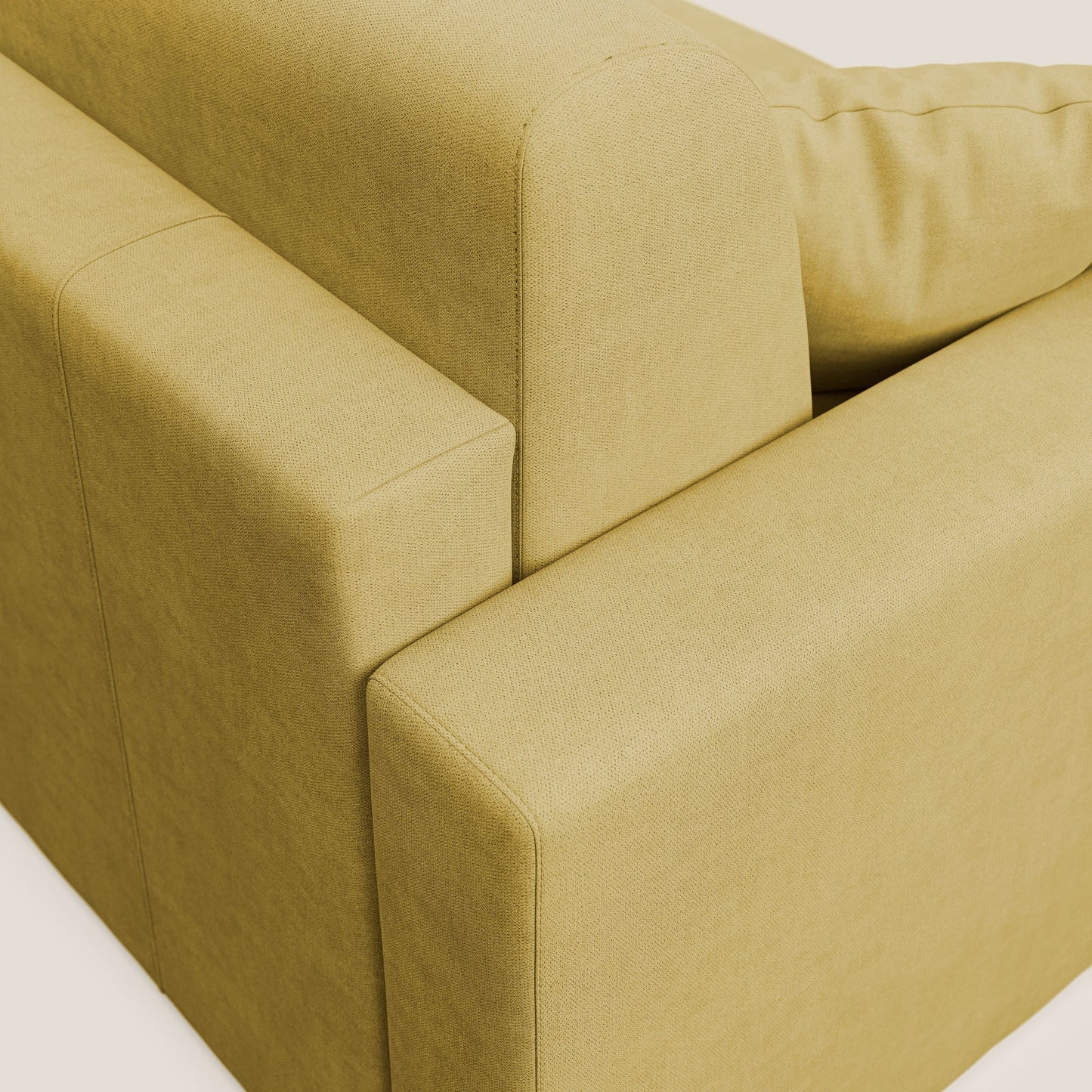 Best Divano letto angolare in tessuto impermeabile T02 giallo