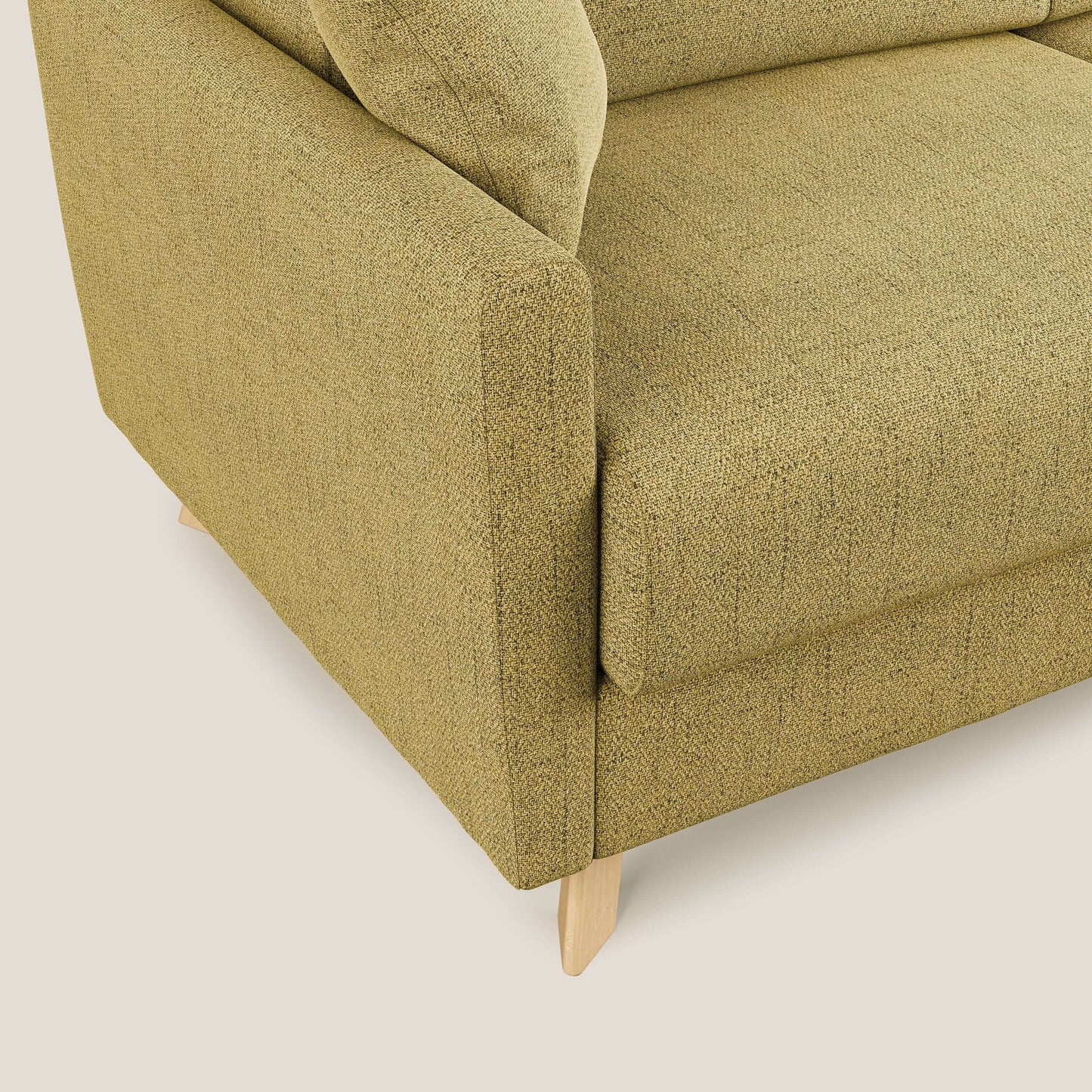 Edgar divano letto angolare in tessuto felis impermeabile T03 giallo