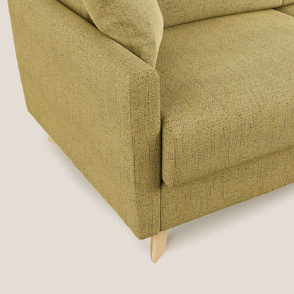 Edgar divano letto angolare in tessuto felis impermeabile T03 giallo