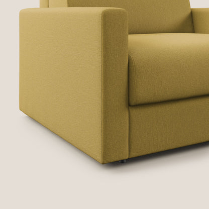 Chris poltrona letto in tessuto impermeabile T13 giallo