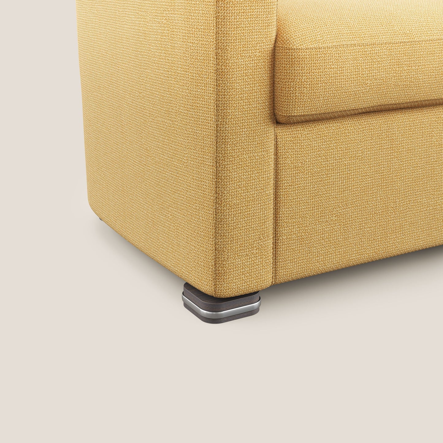 Cloe Poltroncina in tessuto smacchiabile con acqua QuickClean T08 giallo