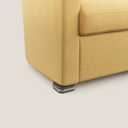 Cloe Poltroncina in tessuto smacchiabile con acqua QuickClean T08 giallo