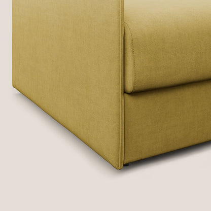 Evans poltrona letto in morbido tessuto impermeabile T02 giallo