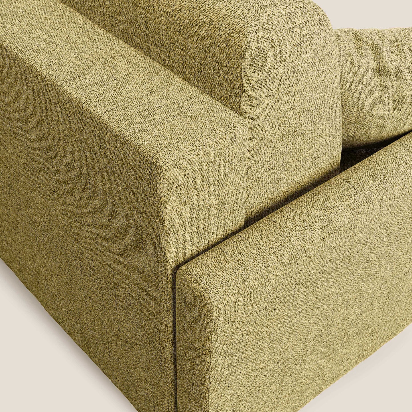 Edgar divano letto matrimoniale in tessuto felis impermeabile T03 giallo 