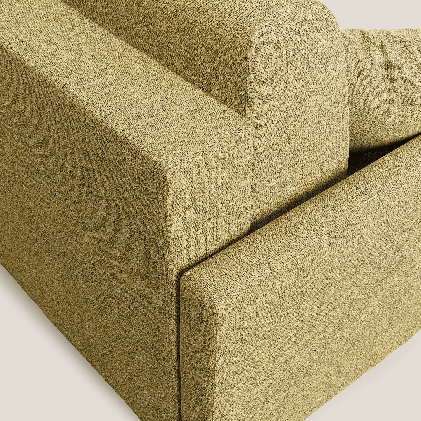 Edgar divano letto angolare in tessuto felis impermeabile T03 giallo