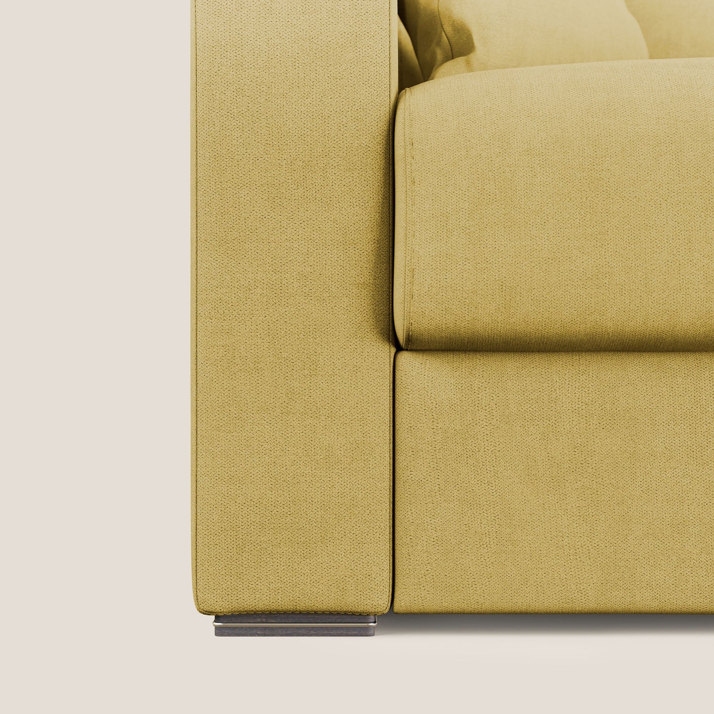 Best Divano letto angolare in tessuto impermeabile T02 giallo