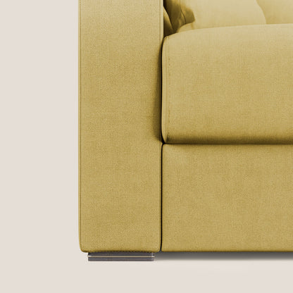 Best Divano letto angolare in tessuto impermeabile T02 giallo