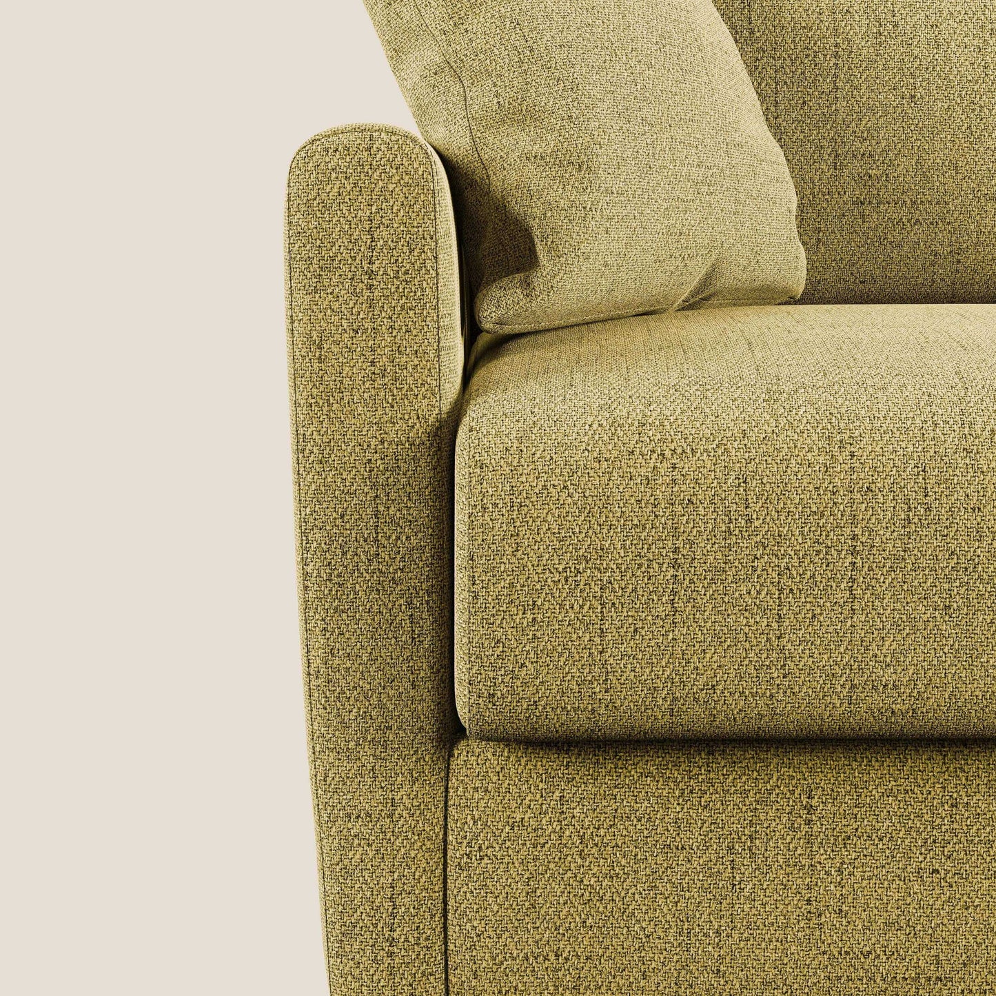 Edgar divano letto matrimoniale in tessuto felis impermeabile T03 giallo 