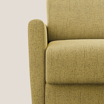 Edgar poltrona letto in tessuto felis impermeabile T03 giallo