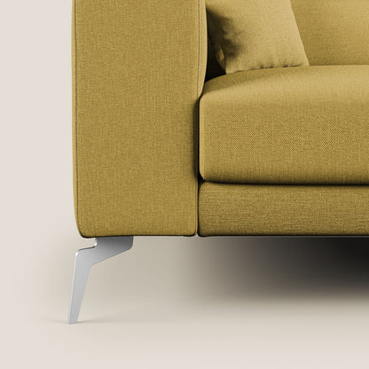 Blade Divano con poggiatesta reclinabili in tessuto impermeabile misto cotone T13 giallo