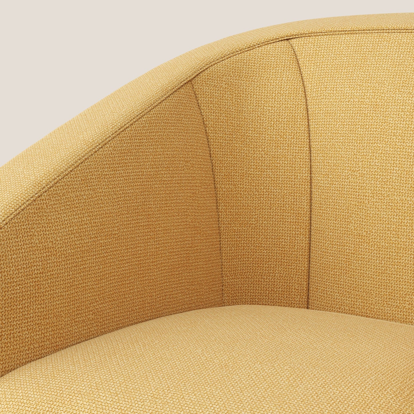 Cloe Poltroncina in tessuto smacchiabile con acqua QuickClean T08 giallo