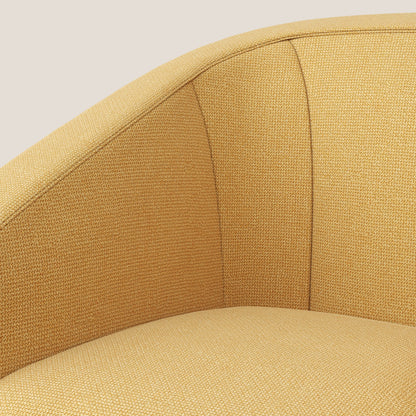 Cloe Poltroncina in tessuto smacchiabile con acqua QuickClean T08 giallo