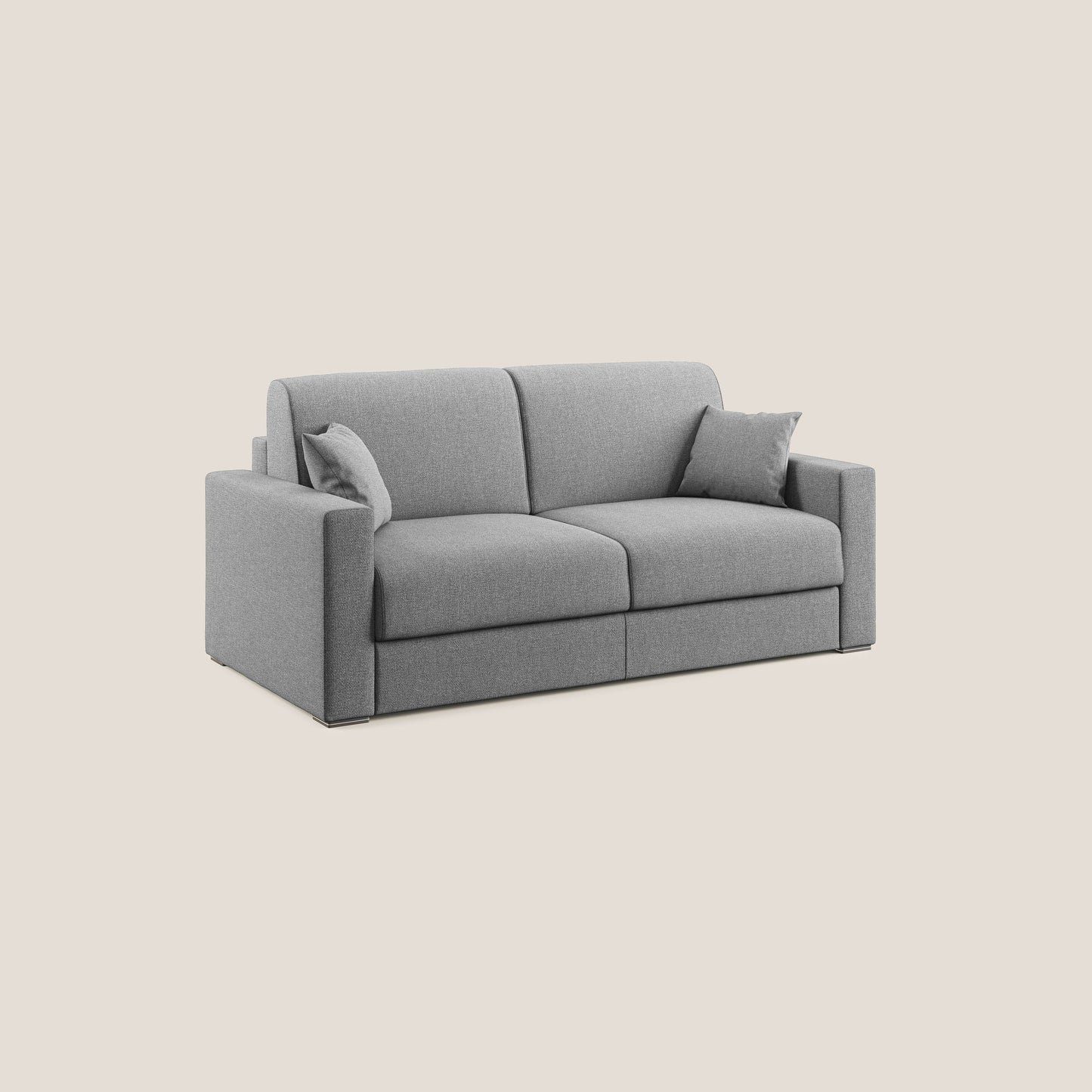 Best Divano letto matrimoniale in tessuto smacchiabile QuickClean T08 grigio