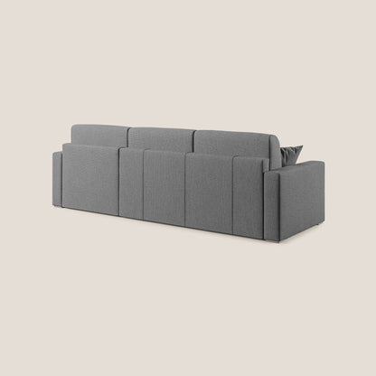 Best Divano letto angolare con penisola in tessuto smacchiabile QuickClean T08 grigio