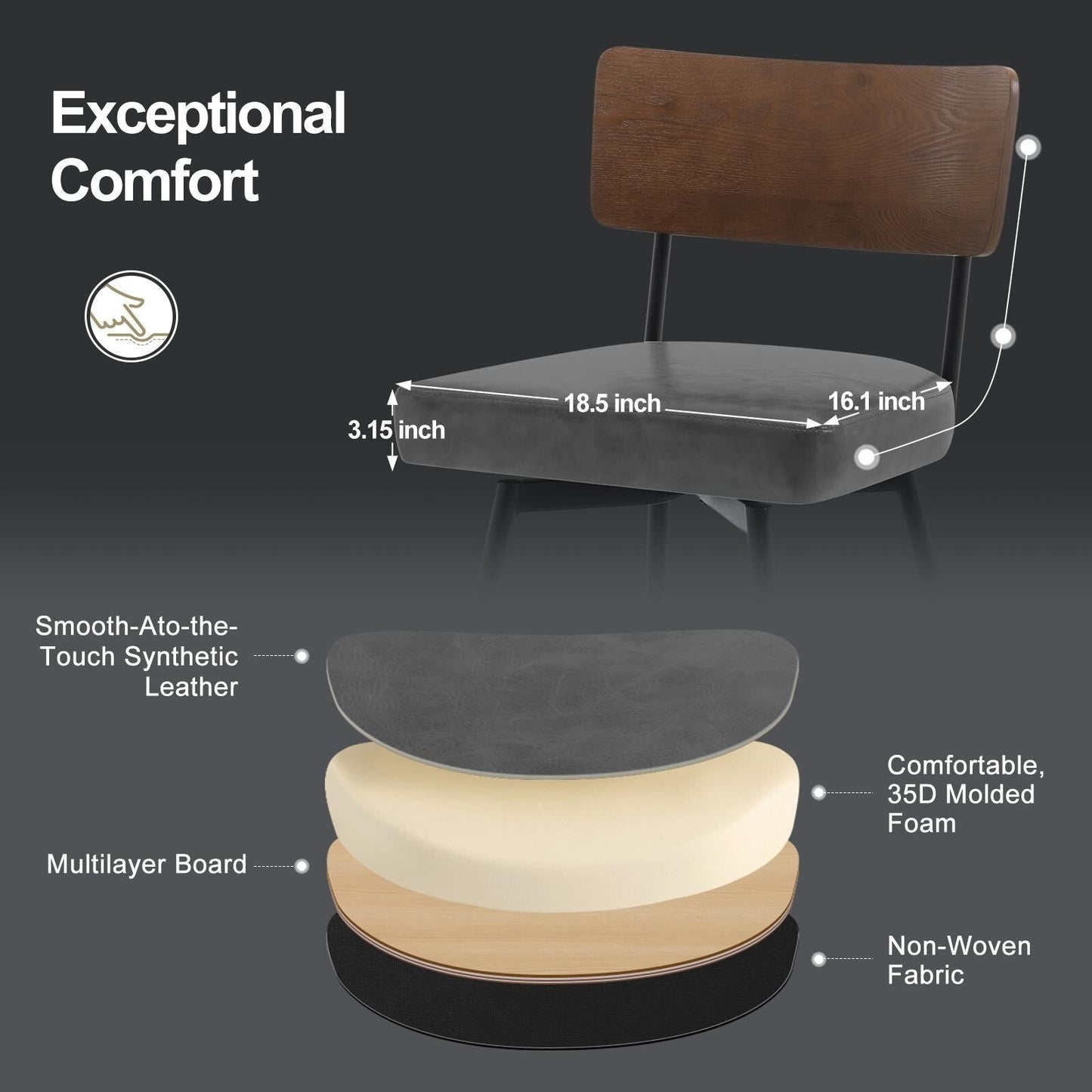 Faux Leather Upholstered Swivel Counter/Bar Stools Set of 2/3/4