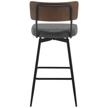 Faux Leather Upholstered Swivel Counter/Bar Stools Set of 2/3/4