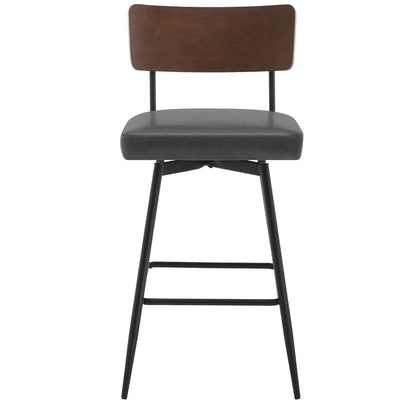 Faux Leather Upholstered Swivel Counter/Bar Stools Set of 2/3/4
