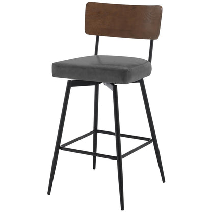 Faux Leather Upholstered Swivel Counter/Bar Stools Set of 2/3/4
