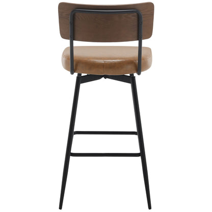 Faux Leather Upholstered Swivel Counter/Bar Stools Set of 2/3/4