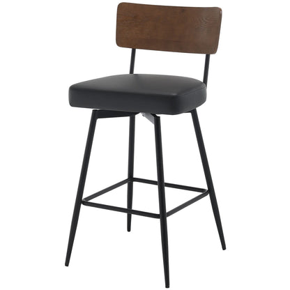 Faux Leather Upholstered Swivel Counter/Bar Stools Set of 2/3/4
