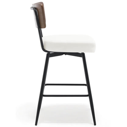 Faux Leather Upholstered Swivel Counter/Bar Stools Set of 2/3/4