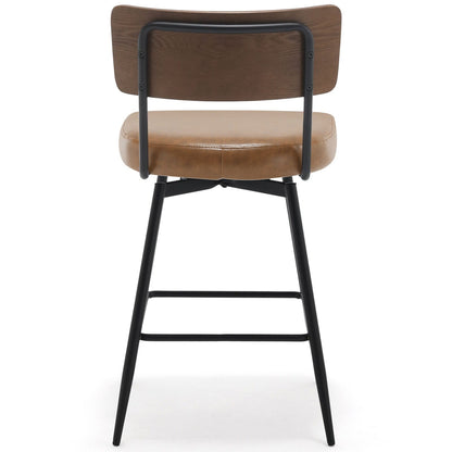 Faux Leather Upholstered Swivel Counter/Bar Stools Set of 2/3/4