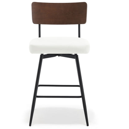 Faux Leather Upholstered Swivel Counter/Bar Stools Set of 2/3/4