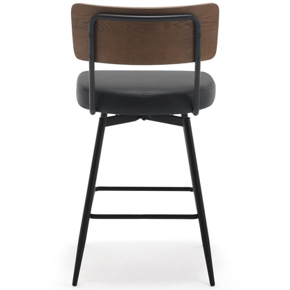 Faux Leather Upholstered Swivel Counter/Bar Stools Set of 2/3/4