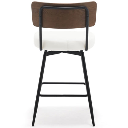 Faux Leather Upholstered Swivel Counter/Bar Stools Set of 2/3/4