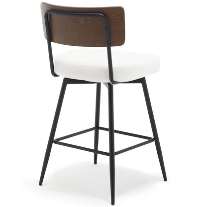 Faux Leather Upholstered Swivel Counter/Bar Stools Set of 2/3/4