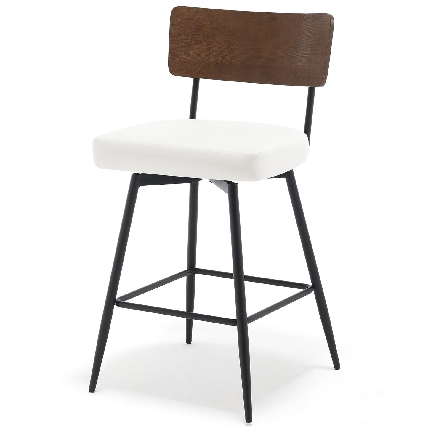 Faux Leather Upholstered Swivel Counter/Bar Stools Set of 2/3/4