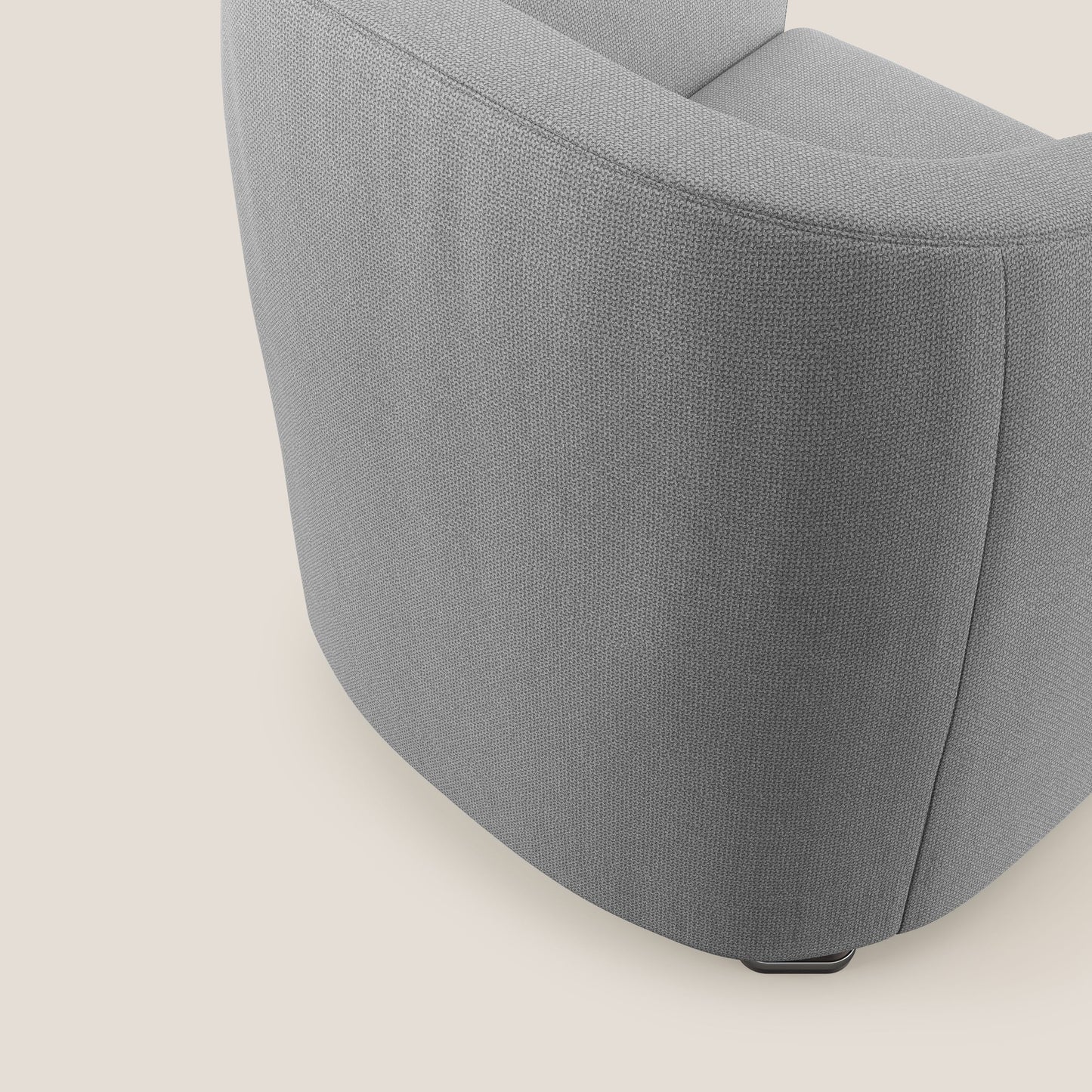 Cloe Poltroncina in tessuto smacchiabile con acqua QuickClean T08 grigio