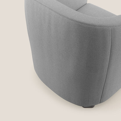Cloe Poltroncina in tessuto smacchiabile con acqua QuickClean T08 grigio