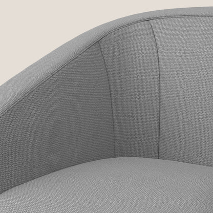 Cloe Poltroncina in tessuto smacchiabile con acqua QuickClean T08 grigio